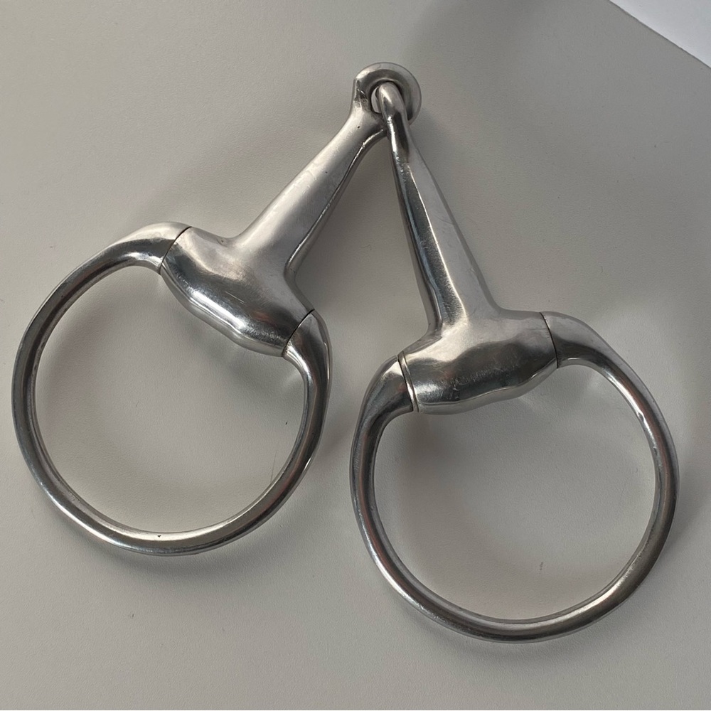 Korsteel Eggbutt Snaffle Bit Stainless Steel Horse Horses Decor Metal gear